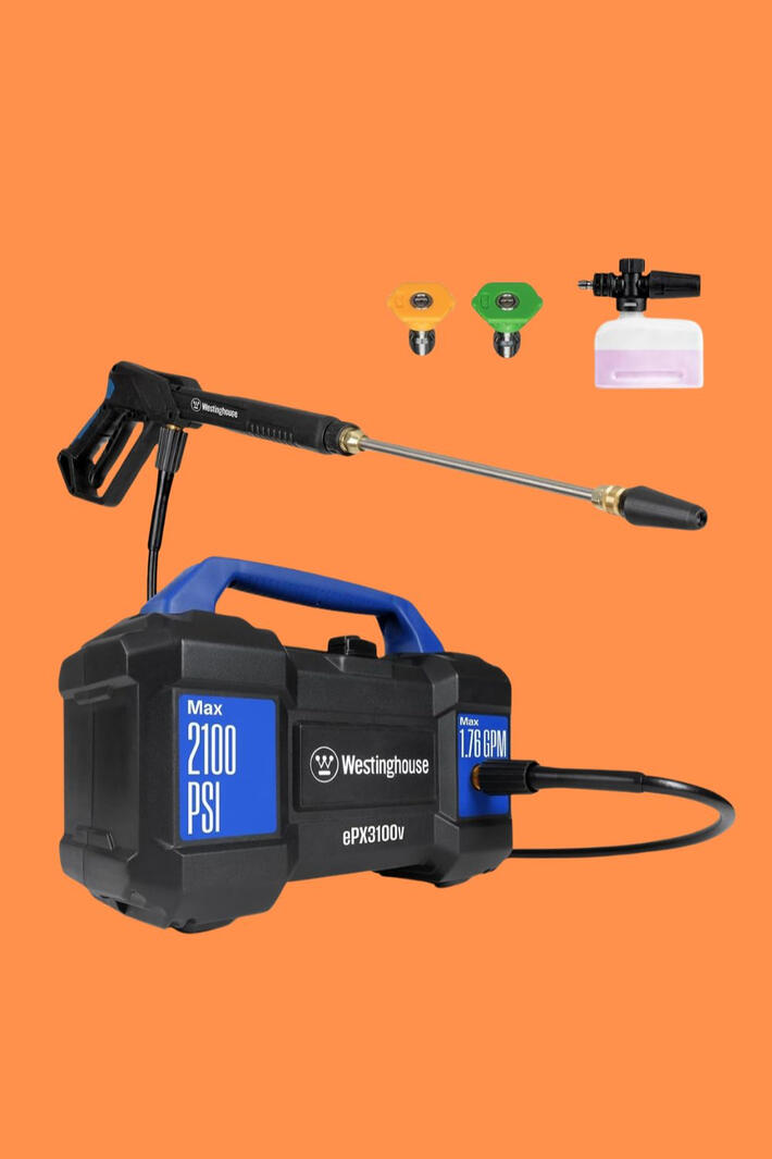 Over 6,000 Amazon reviews and a 4.7 out of 5 star rating. This pressure washer earns it. If your driveway, fence, patio, car, or siding is looking tired and dirty the Westinghouse ePX3100v Electric Pressure Washer is the solution that homeowners everywhere are raving about. With 2100 max PSI and a detachable foam cannon for heavy duty cleaning