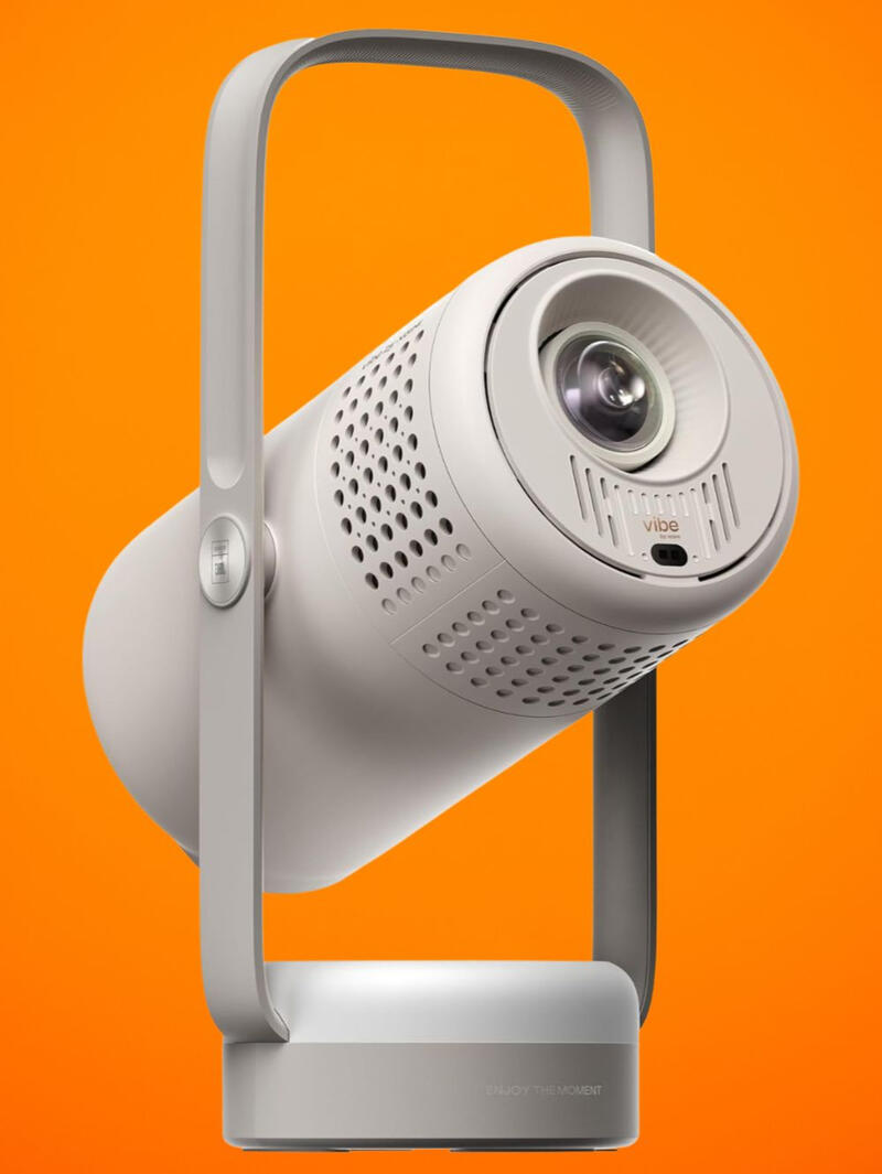 A compact portable projector for movie nights at home or outdoors. Easy to use, great picture, and built-in sound. A compact portable projector for movie nights at home or outdoors. Easy to use, great picture, and built-in sound.