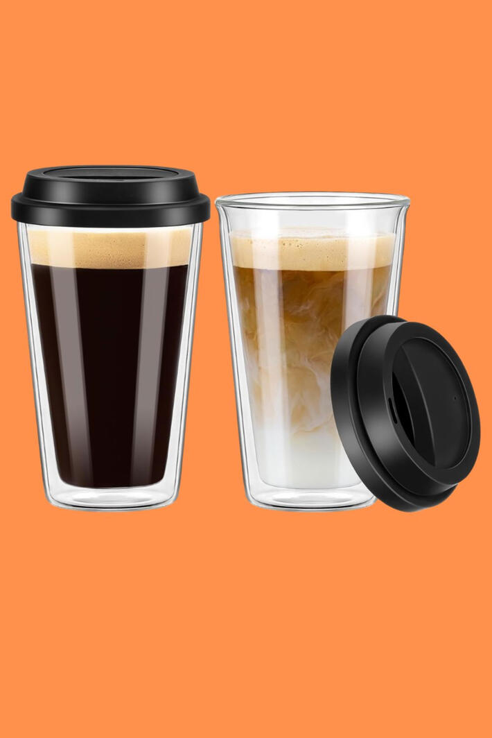 Taste your coffee not your cup. These Qipecedm Double Walled Glass Coffee Mugs are the upgrade your daily routine has been asking for. The double-wall design keeps hot drinks hot and cold drinks cold without burning your hands or sweating all over your desk. Made from premium borosilicat